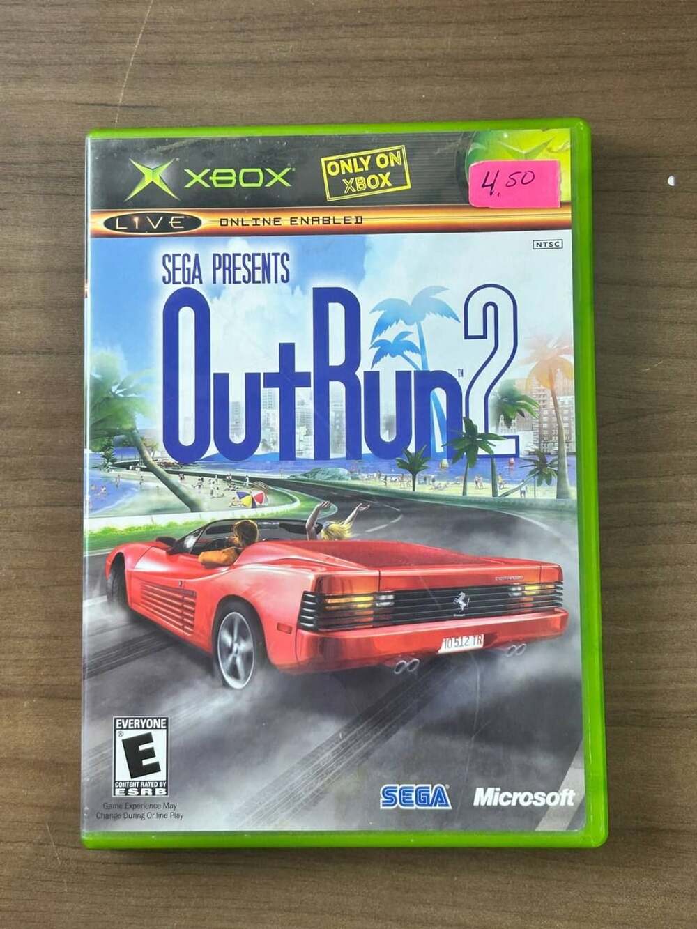 OutRun 2 Microsoft Original Xbox 2004 NTSC Racing Game Disc Case & Manual